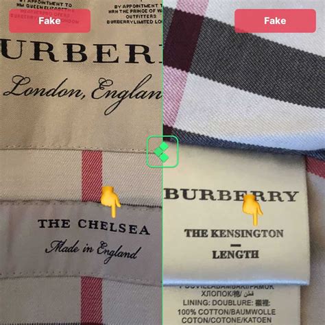 how to determine fake burberry|burberry trench authenticity check.